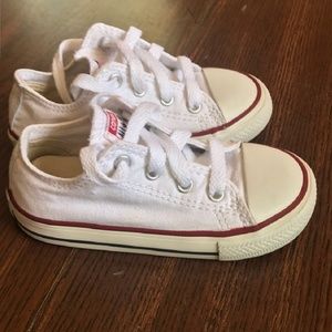 White Toddler Converse Sneakers